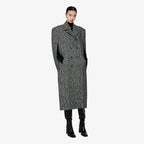 YCH CONSTRUCTED WOOL-BLEND COAT SEPIA (F24OT0062SP)