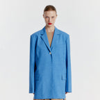 EENK YAVA Adjustable-waist Single Jacket - Blue
