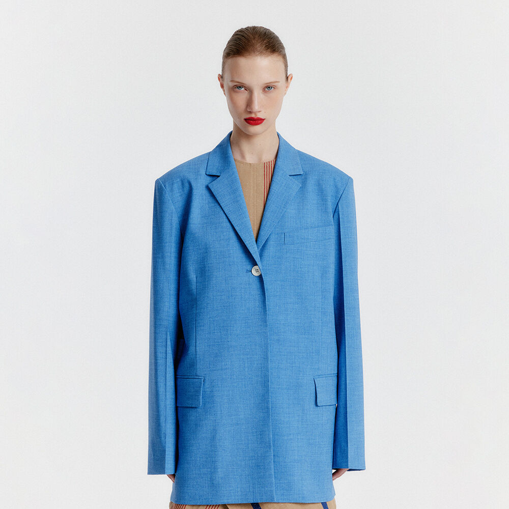 EENK YAVA Adjustable-waist Single Jacket - Blue