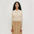 EENK Round Neck Knit Top - Cream