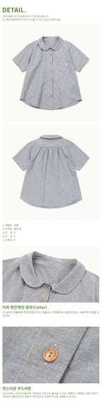 CHIQUITA 8th_Oxford round shirt black 242301SBK (domestic production)