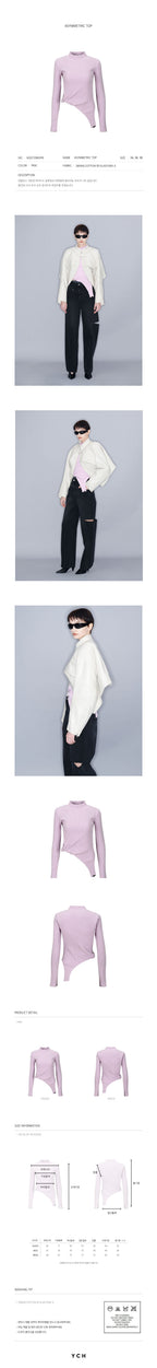 YCH ASYMMETRIC TOP PINK (W23TO905PK)
