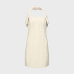 YCH CABLE-KNIT DRESS CREAM (W23KD806CR)