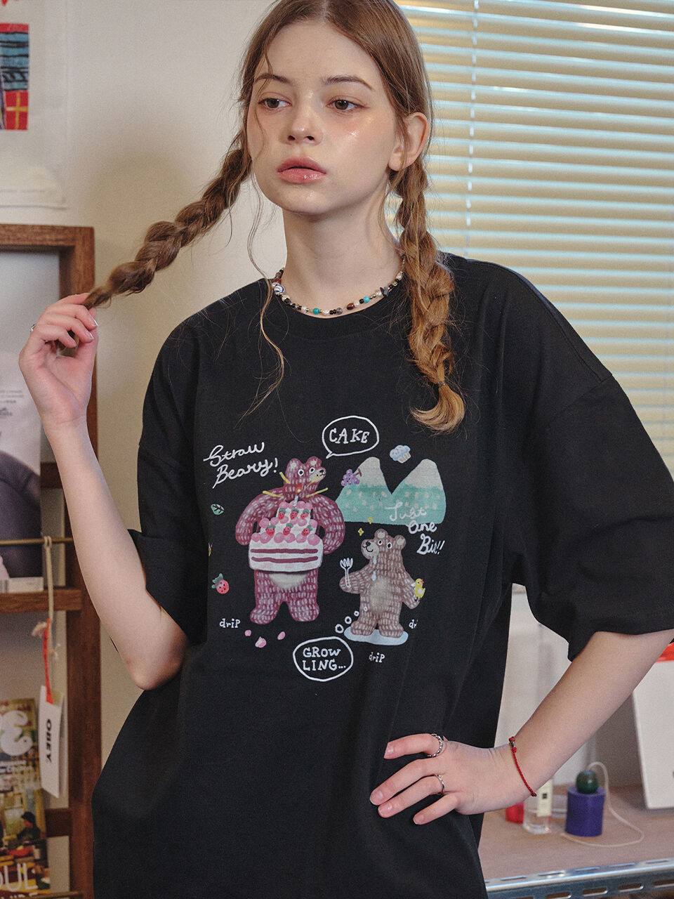 CPGN DTP Cake Bear Short Sleeve T-Shirt Black