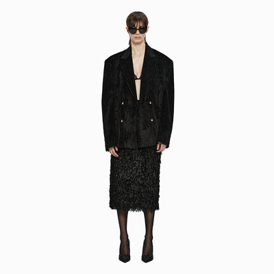 COURDUROY OVERSIZE JACKET BLACK (W24JK2013BK)