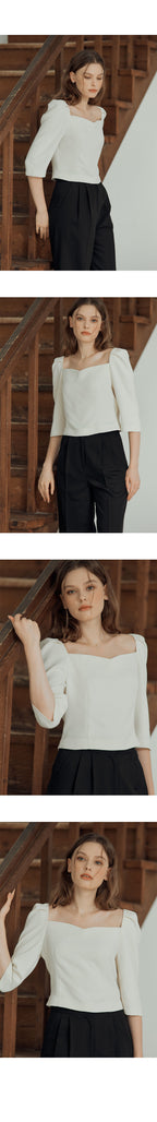 DEHEVE Chloe Tulip Blouse [Ivory]
