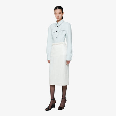 PENCIL SKIRT IVORY (F24SK5041IV)