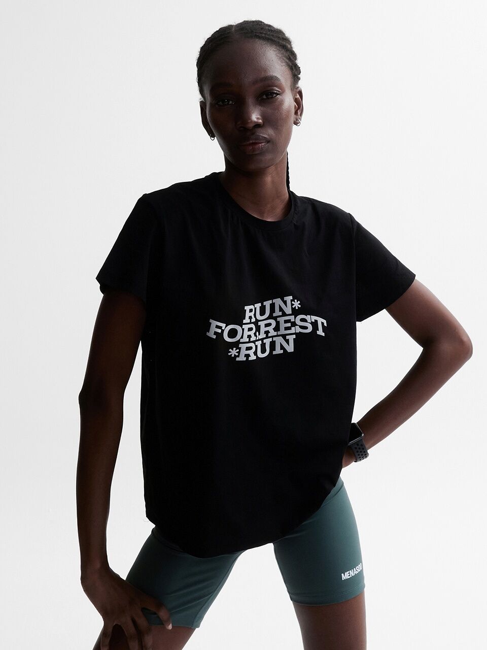 MENASOO VENODE Run For Rest Run Active Tshirts_Black (Basic Fit)