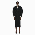 YCH DOUBLE-BREASTED LONG COAT BLACK (W24CT1051BK)