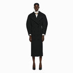 YCH DOUBLE-BREASTED LONG COAT BLACK (W24CT1051BK)