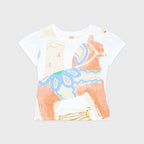 SINOON Big Pony Toy Puff T-Shirt (White)