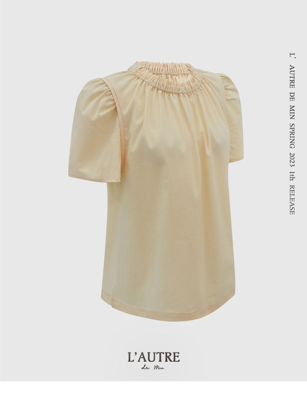 L'AUTRE DE MIN [Add color] Lautre Jane Puff Butter Blouse