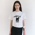 rolarola MAISON ROLA CAT FRIENDS T-SHIRT WHITE