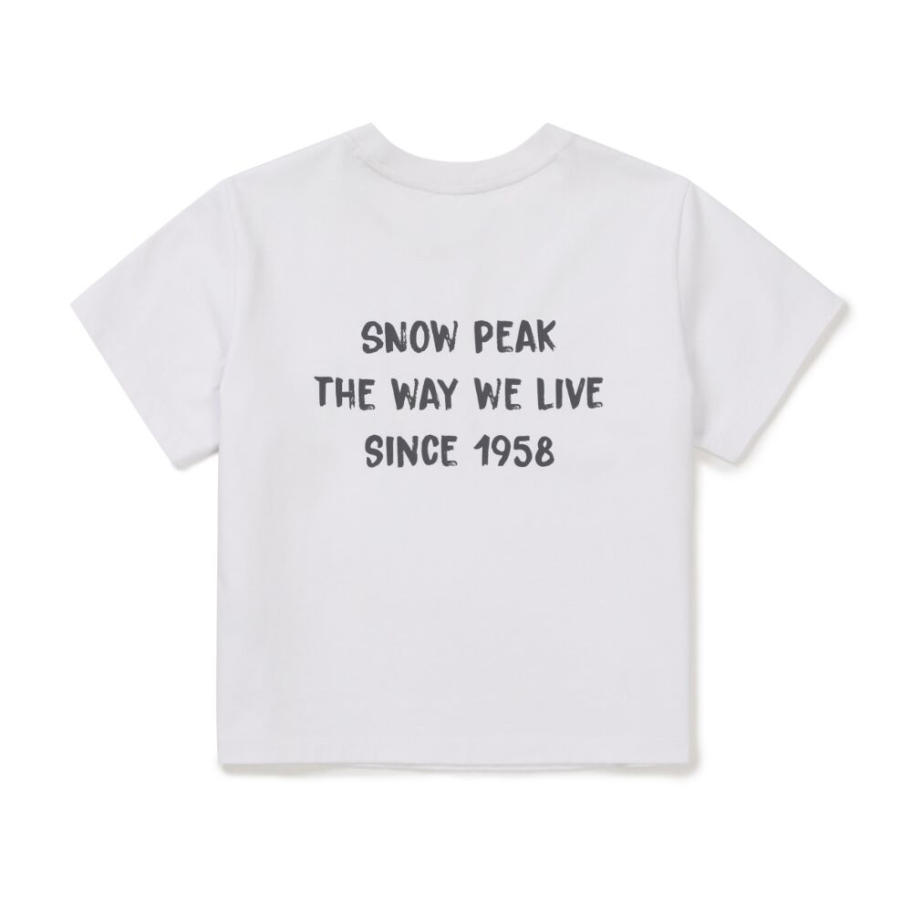 SNOWPEAK APPAREL Aerocool Women's Crop Short Sleeve T-Shirt White (S26MWFTS27)