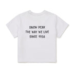 SNOWPEAK APPAREL Aerocool Women's Crop Short Sleeve T-Shirt White (S26MWFTS27)