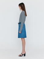 EENK EENK WECO Denim Biker Shorts - Denim Blue