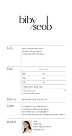 bibyseob Heart neck raglan blouse black [T52]