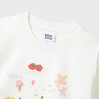 CGP Childish Angel Drawing Short Sleeve T-Shirt - Off White