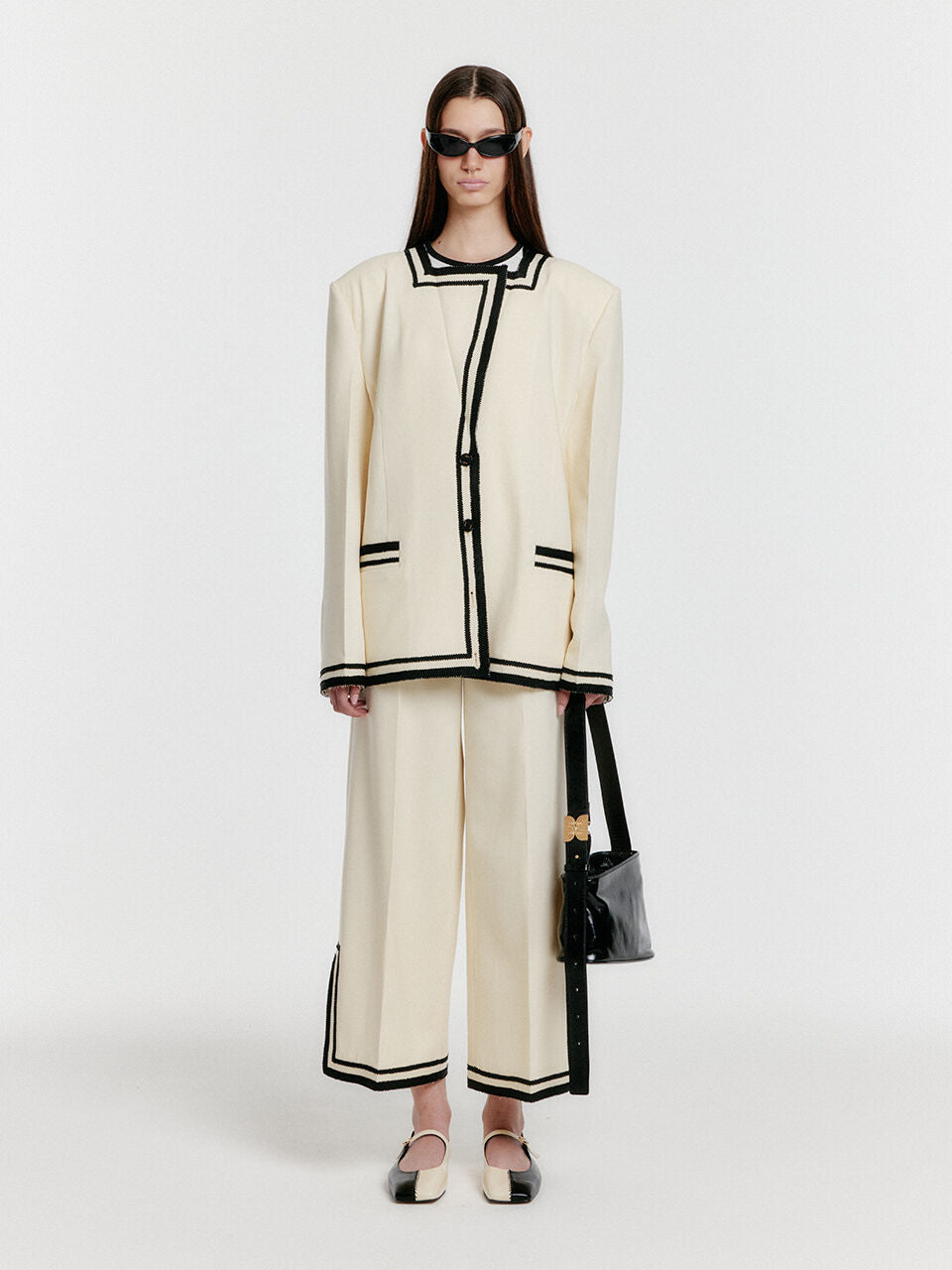 EENK EENK YINTANA Contrast Jacket - Ivory