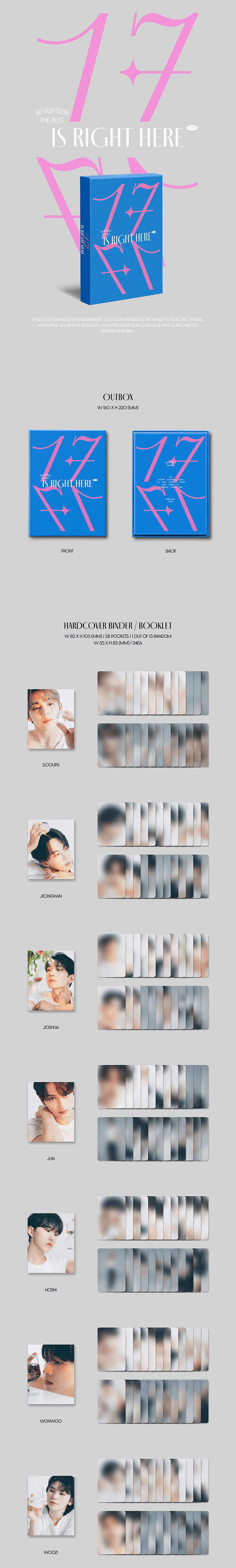 SEVENTEEN BEST ALBUM '17 IS RIGHT HERE' -DEAR Ver. detail 2