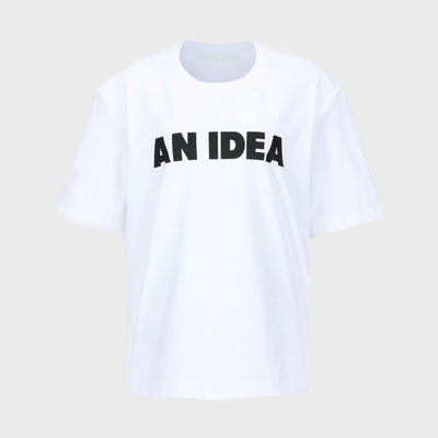 AN IDEA PRINTING T-SHIRT WHITE (W24TS11131WH)