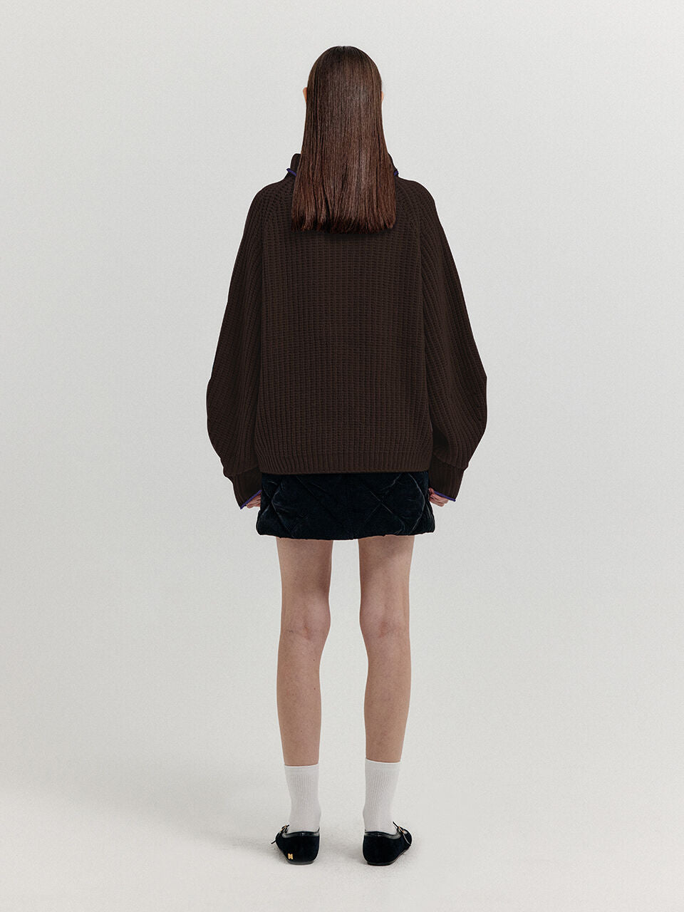 EENK EENK XTO Zipped Knit Cardigan - Brown