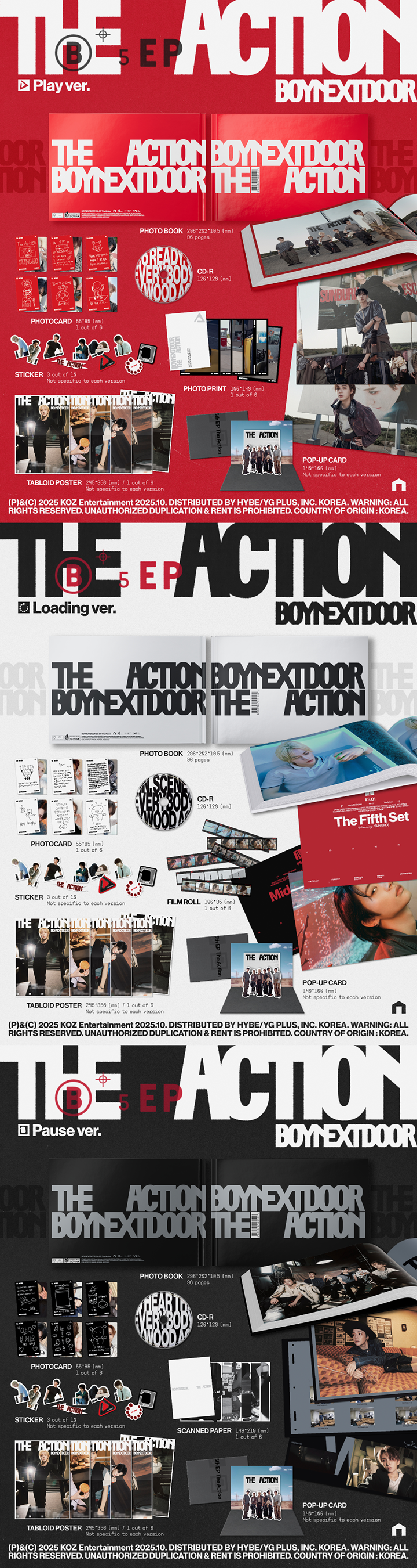 5th EP [The Action] (Random) detail 2