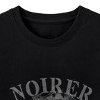 NOIRER FOR WOMEN Archive Print Crop T-Shirt (Black)