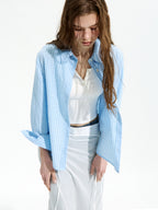 LOW CLASSIC Lc CHECKED REGULAR-FIT SHIRT_SOFT BLUE_LC252SH06B2