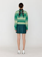 EENK EENK VASSIA Gradation Striped Knit Cardigan - Green