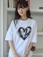 CPGN Mono Heart Short Sleeve Tee White