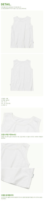 CHIQUITA 5th_Summer Cotton Basic Sleeveless T Eye 242606SIV (domestic production)
