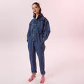 RENNESMIA DENIM JUMPSUIT INDIGO BLUE