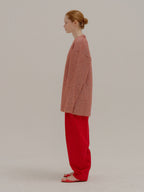 EENK EENK POBE Oversized Metallic Ribbed-knit Cardigan