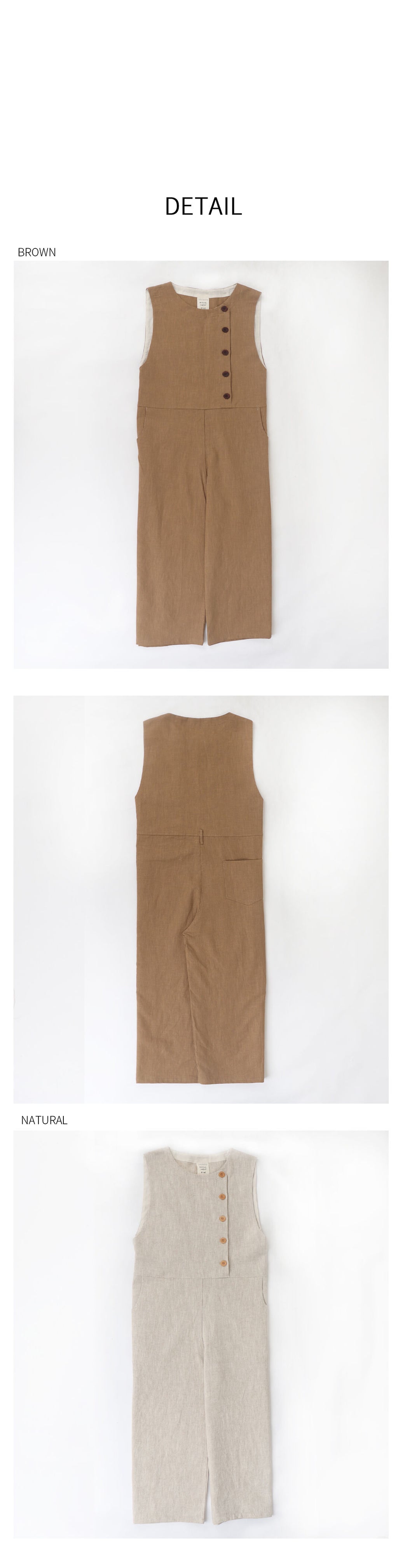homeropero homeropero linen overall jumpsuit