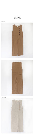 homeropero homeropero linen overall jumpsuit