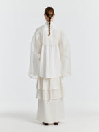 EENK YET Triple Layered Long Skirt - Ivory