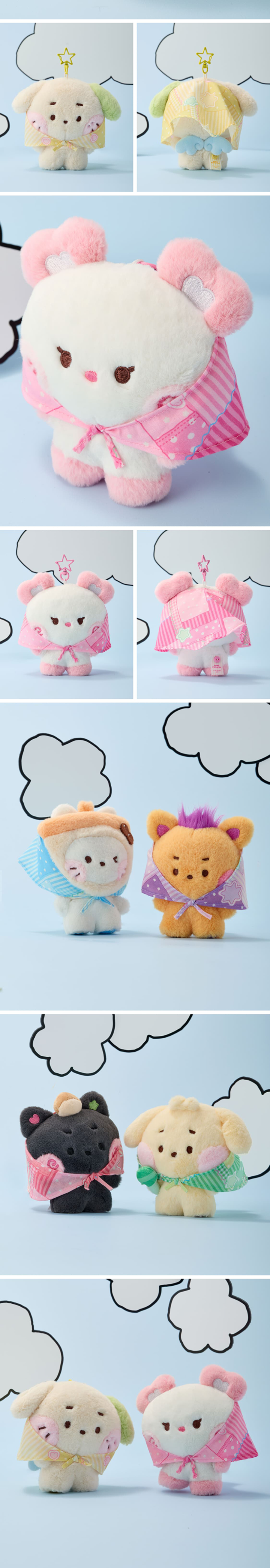 NCT WISH wishnini house SCARF PLUSH KEYRING detail 5