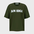 YCH AN IDEA PRINTING T-SHIRT KHAKI (W24TS11131KK)