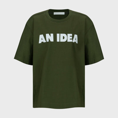 AN IDEA PRINTING T-SHIRT KHAKI (W24TS11131KK)
