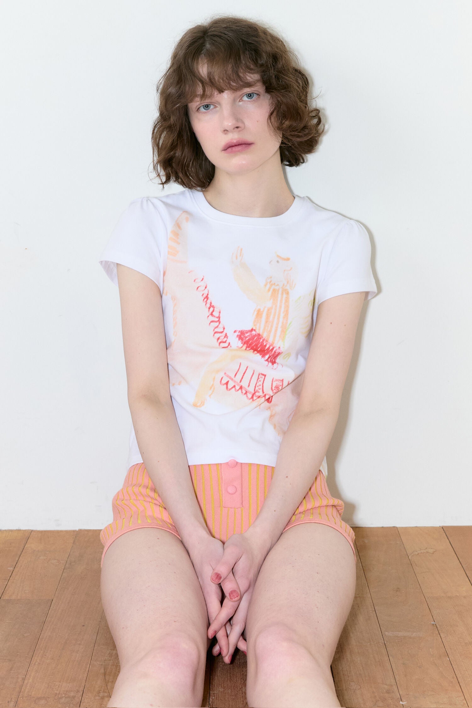 SINOON Big Unicorn Puff T-Shirt (Orange)