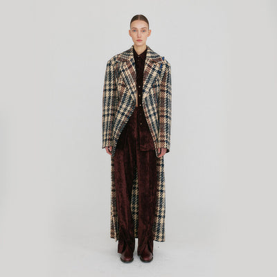 ZUIQ Hand-made Tail Coat - Beige/Black