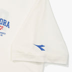 diadora Performance Running Mesh Short Sleeve T-Shirt OFF WHITE