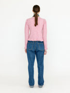 EENK EENK Knitwear Flared Hem Pullover - Light Pink