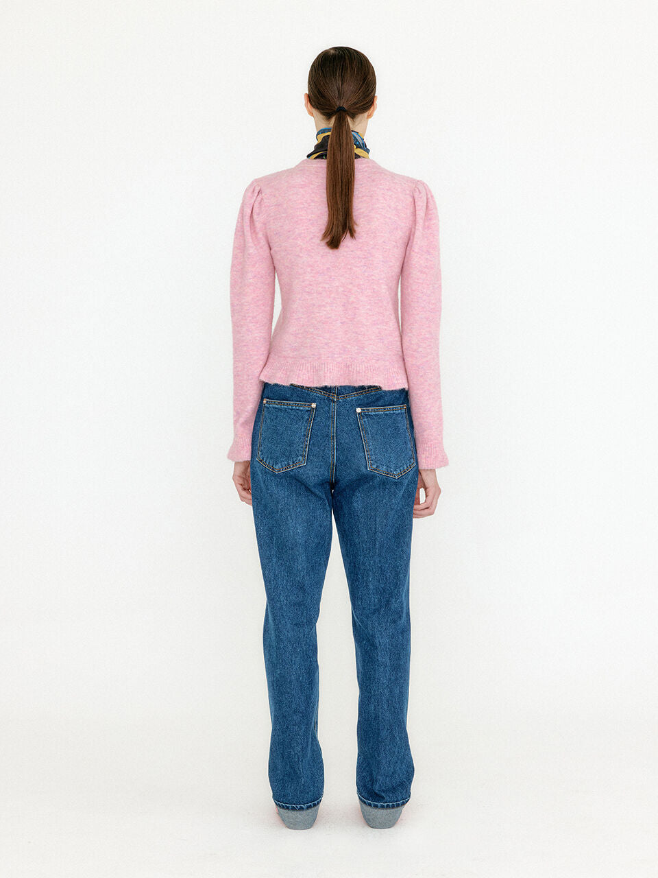 EENK EENK Knitwear Flared Hem Pullover - Light Pink