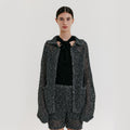 EENK Chunky Knit Cardigan - Black
