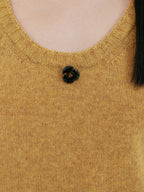EENK ZIUP Sleeveless Knit Top - Mustard