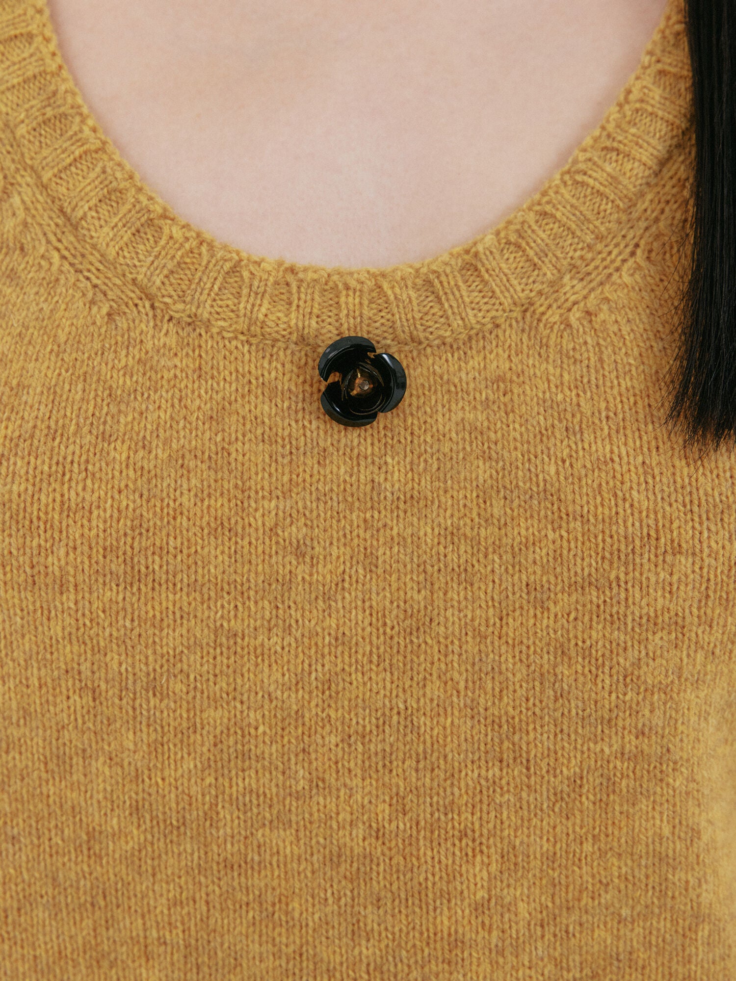 EENK ZIUP Sleeveless Knit Top - Mustard