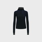 YCH SEQUINNED LAYERED KNIT TOP NAVY (F24TO9012NV)