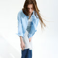 LOW CLASSIC Lc CHECKED REGULAR-FIT SHIRT_SOFT BLUE_LC252SH06B2